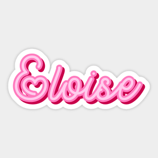 Eloise name pink heart Sticker